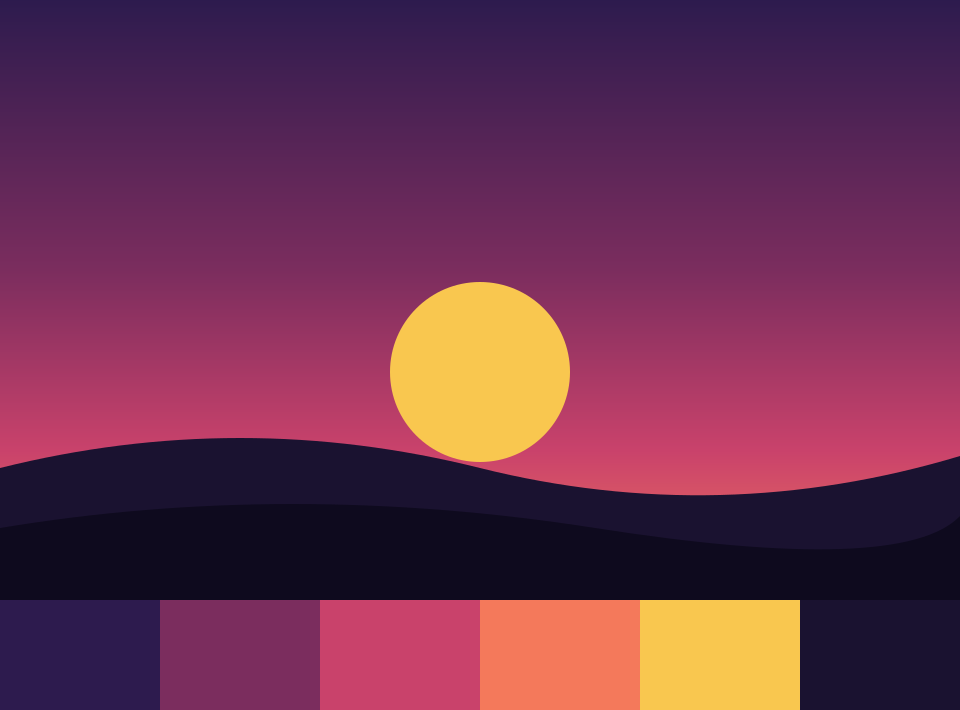 A sample image with its extracted palette